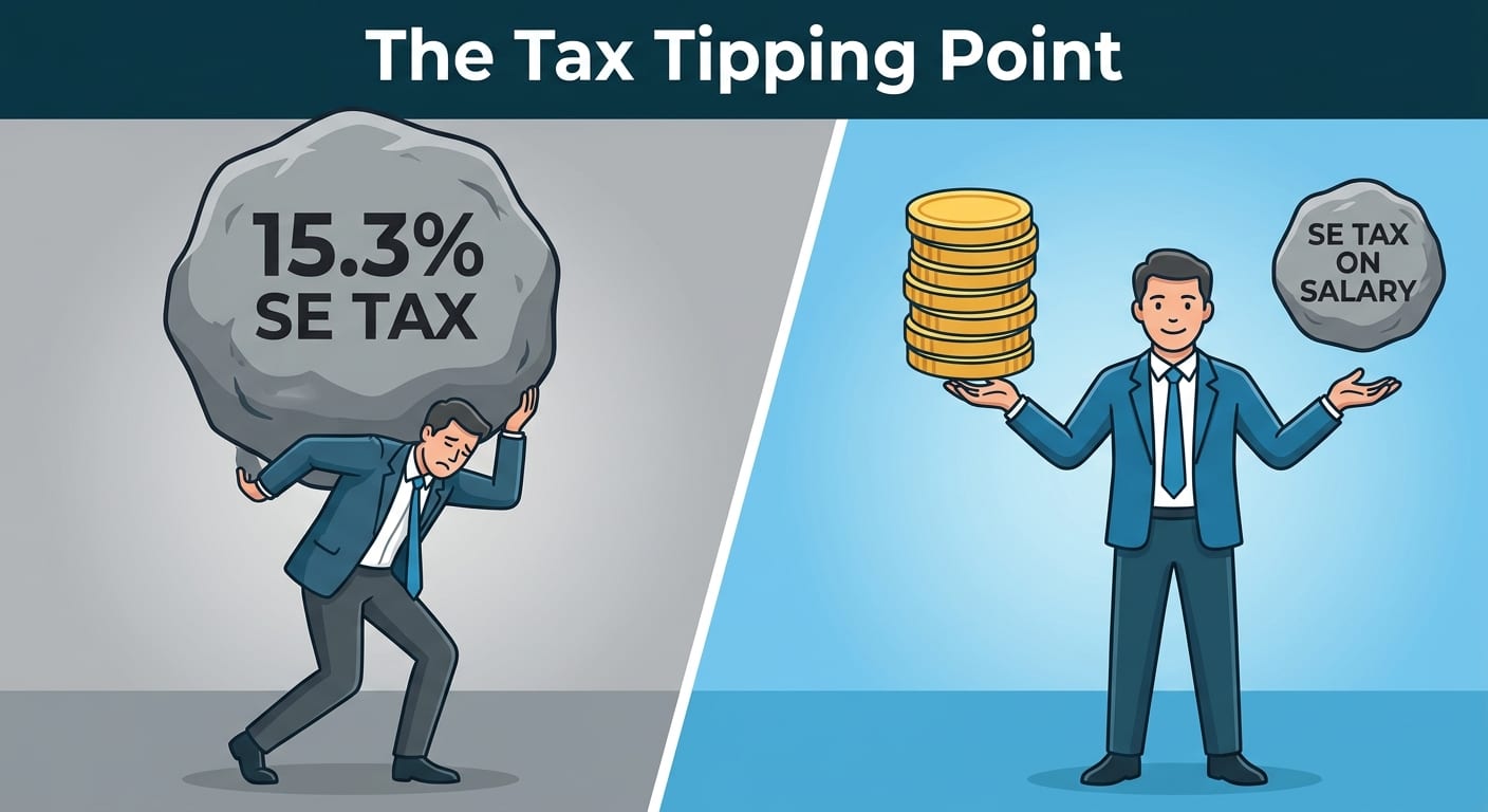 Featured image for the article "Is It Time to Convert to an S-Corp? How Business Owners Can Save Thousands in Taxes"